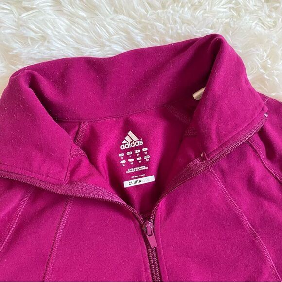Adidas Women's Climalite Zip-Up Athletic Jacket - Picture 3 of 4